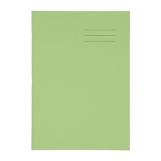 A4 Exercise Book 32 Page, 8mm Ruled With Margin, Light Green - Pack of 100
